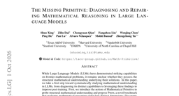 The Missing Primitive: Diagnosing and Repairing Mathematical Reasoning in Large Language Models