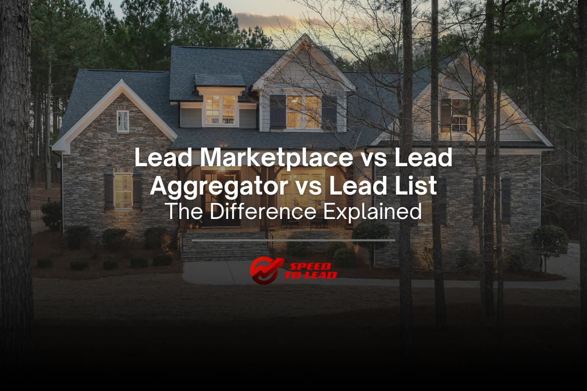 Lead Marketplace vs Lead Aggregator vs Lead List