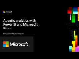 Agentic analytics with Power BI and Microsoft Fabric