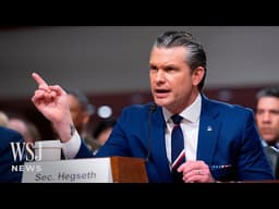 Democratic Senators Grill Sec. Hegseth Over Iran War | WSJ News
