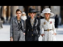 Chanel FW26/27 Runway Looks | Smoky Grey & Ivory Parisian Elegance