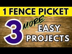 1 Picket 3 Projects | Simple Woodworking DIY