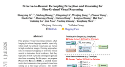 Perceive-to-Reason: Decoupling Perception and Reasoning for Fine-Grained Visual Reasoning