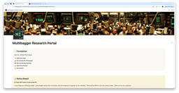 Introducing the Multibagger Research Portal