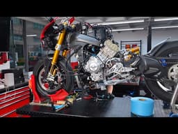Insane Ducati V4 Custom Build: WSBK Calipers, Carbon Lines & Titanium Overload!
