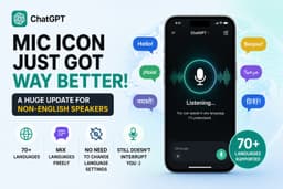 ChatGPT Voice Input Now Supports 70+ Languages
