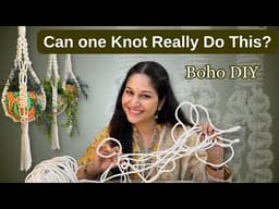 Easy Macrame Plant Hanger | Beginner Friendly DIY for Balcony & Home Decor