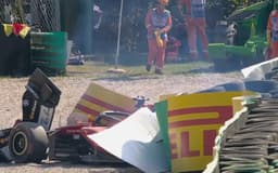 Charles Leclerc Crashes Violently: Italian Grand Prix Red Flagged