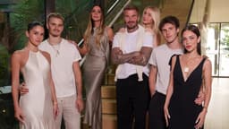 Victoria Beckham is supported by David and their kids as ...