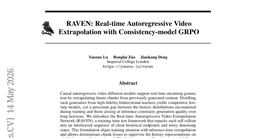 RAVEN: Real-time Autoregressive Video Extrapolation with Consistency-model GRPO