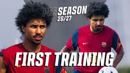 @FCBarcelona: Karim Adeyemi completes his first training with Barça 🏃‍♂️🏋️ https://t.co/p5p1Qcy4eB