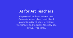 AI for Art Teachers