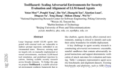 ToolHazard: Scaling Adversarial Environments for Security Evaluation and Alignment of LLM-based Agents