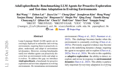 AdaExploreBench: Benchmarking LLM Agents for Proactive Exploration and Test-time Adaptation in Evolving Environments