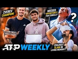ATP Weekly: Zverev wins French Open | Cobolli’s missed opportunity? Craziest Slam in living memory?