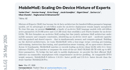 MobileMoE: Scaling On-Device Mixture of Experts
