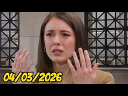 General Hospital Today's Full Ep Friday 04/03/2026 - Willow Wonders How Trina Knew Wiley's Ringtone!