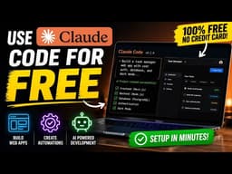 Use Claude Code for FREE : Create Web Apps & Automations for Free
