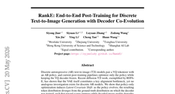 RankE: End-to-End Post-Training for Discrete Text-to-Image Generation with Decoder Co-Evolution