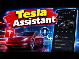 Tesla Assistant in Tesla App – Full Demo, Hidden Features & Voice Commands #teslaapp