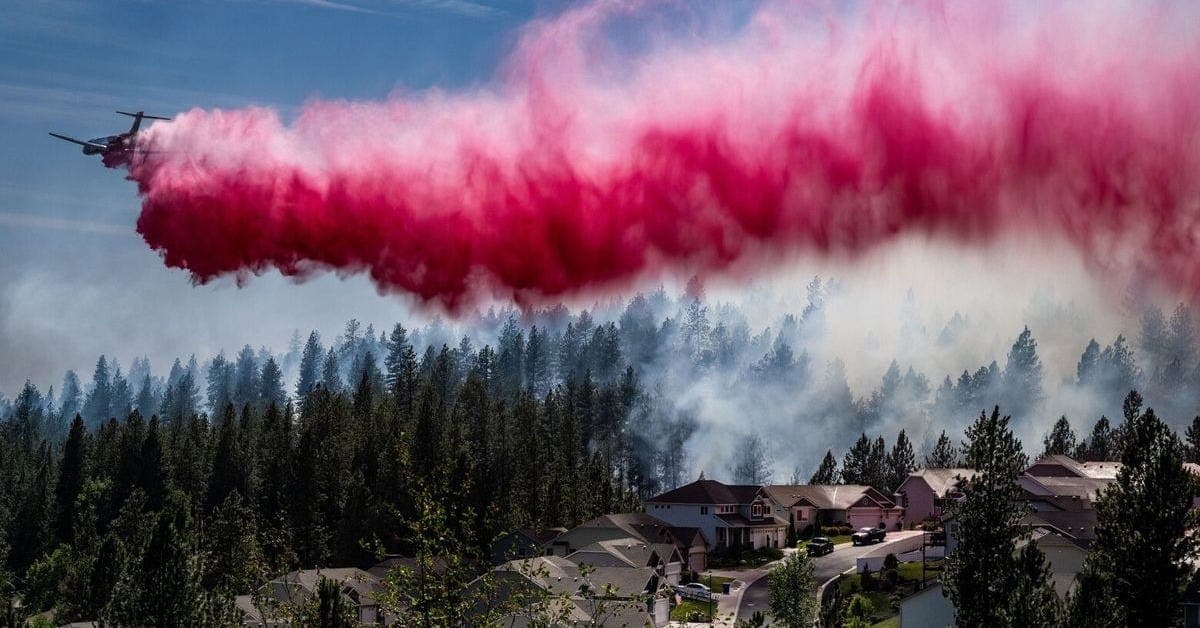 Nearly 12,000 Residents Evacuated as Spokane Wildfire Expands Under High Winds