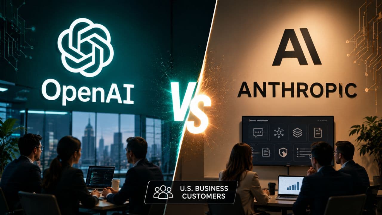 OpenAI vs Anthropic: Which AI Company Is Winning More U.S. ...