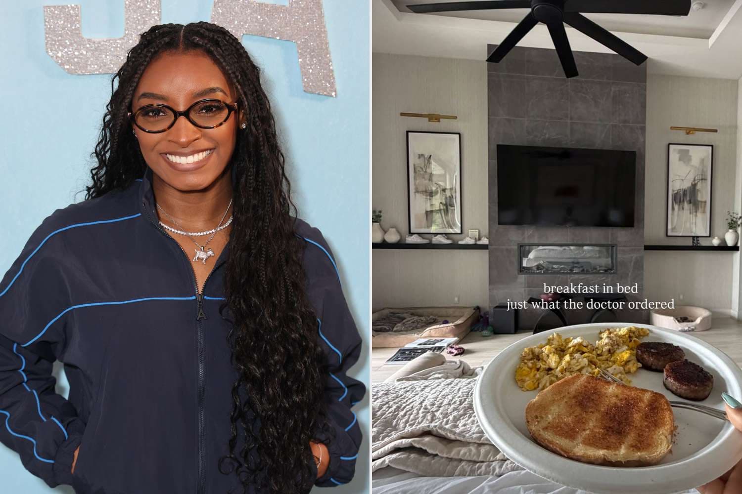 Simone Biles Shares New Glimpse of Her Massive Bedroom and Outdoor Kitchen at Custom-Built Texas Mansion