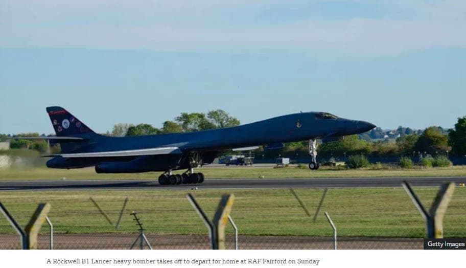 US Removes All Bombers Used in the Iran War from the UK’s RAF Fairford Base