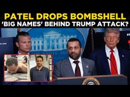 LIVE: FBI Director Patel Drops Bombshell — Exposes High-Profile Figures in Trump Shooting Plot