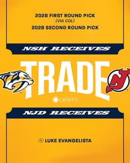 @NHL reposted: TRADE 🔄

We've acquired Colorado’s 2028 first-round pick (conditional) and New J...
