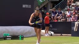@WTA: Sealed with an ace 😤

Linda Noskova defeats Zarazua in the first round in straights 6-1, 6-4.

#BTO2...
