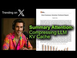 Summary Attention: Compressing LLM KV Cache