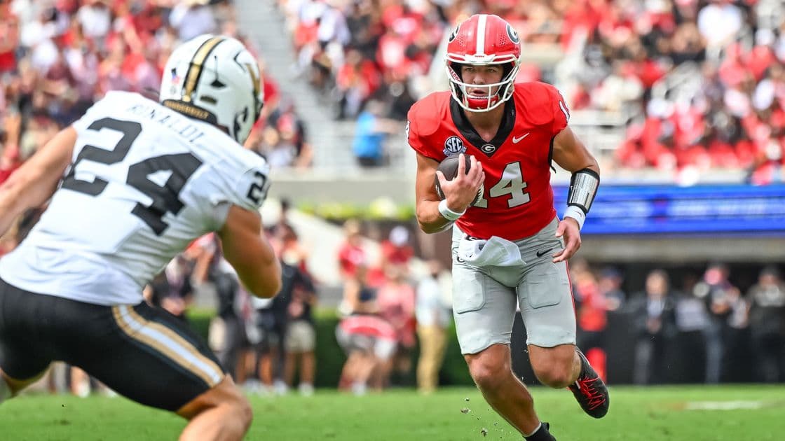 Gunner Stockton keeps No. 2 Georgia perfect with win over ...