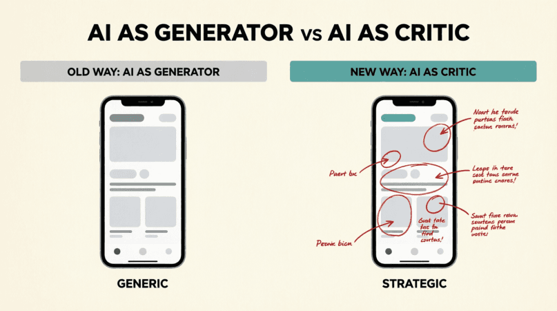 Stop Asking AI to “Design”. Start Asking It to “Critique”.