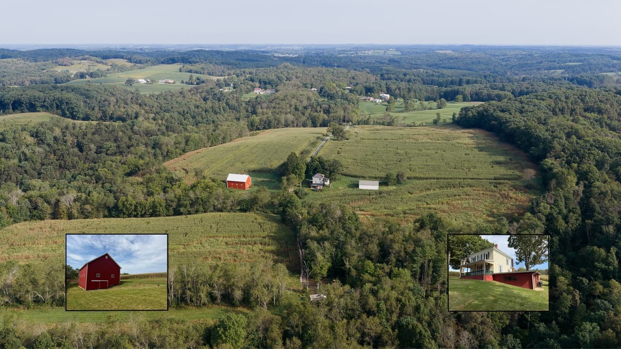 101-Acre Farm, Home, Bank Barn, Shop Building