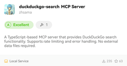 duckduckgo-search MCP Server - LobeHub