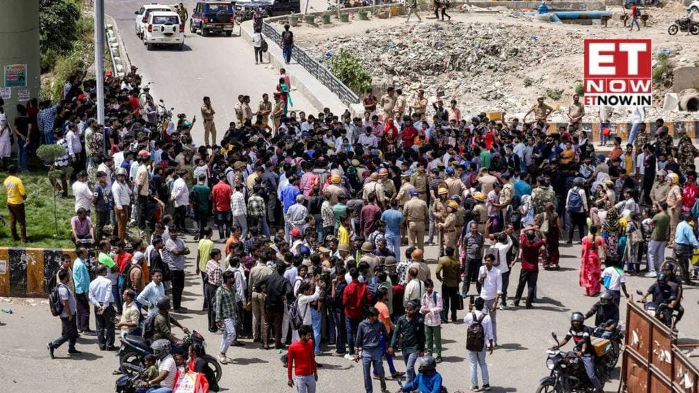 Noida worker protest: Workers' protest for salary hike turns violent, police deployed | Latest updates