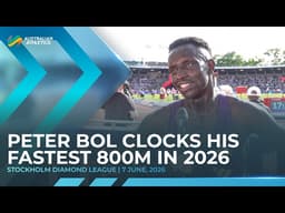 Peter Bol clocks his fastest 800m in 2026 | 2026 Stockholm Diamond League