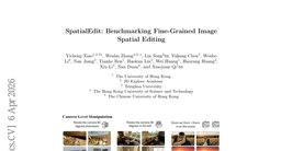 SpatialEdit: Benchmarking Fine-Grained Image Spatial Editing