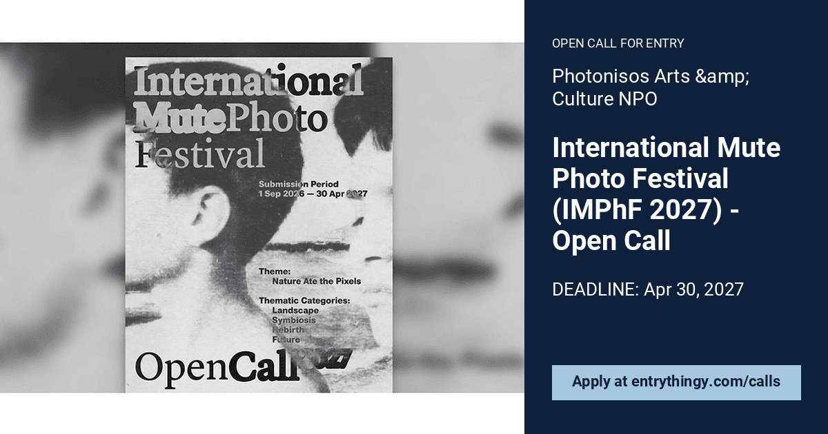 International Mute Photo Festival (IMPhF 2027) - Open Call