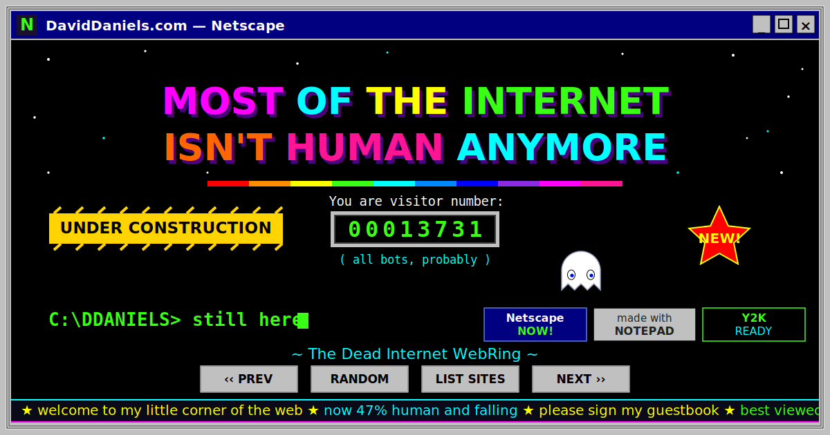 Dead Internet Theory: Most of the Internet Isn't Human