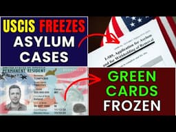 USCIS FREEZES Thousands of Green Cards & Asylum Cases — The Real Reason Revealed
