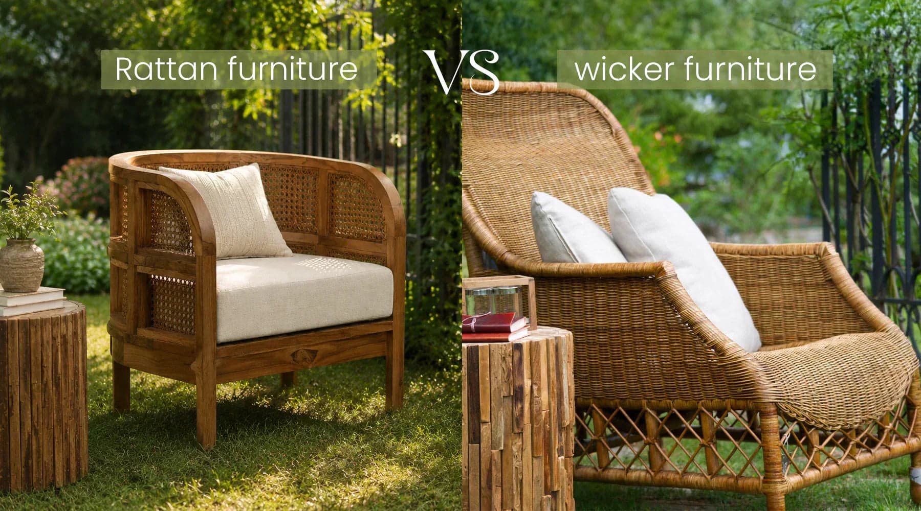 Difference Between Rattan and Wicker for Furniture