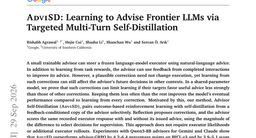 AdviSD: Learning to Advise Frontier LLMs via Targeted Multi-Turn Self-Distillation