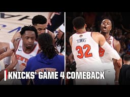 🤯 KNICKS COMPLETE 29-POINT COMEBACK IN GAME 4 😱 New York makes FINALS HISTORY ‼️ | NBA on ESPN
