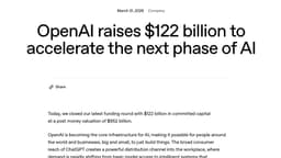 OpenAI raised $122B. My reflections on when capital becomes a “weapon”