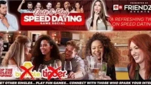 Date and Play Singles Social Rotating Game Night-Speed Dating Alternative, Sat, Feb 7, 2026, 8:15 PM   | Meetup