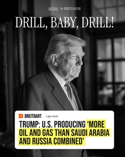 @POTUS reposted: DRILL, BABY, DRILL! https://t.co/tr5UQ3T9XF