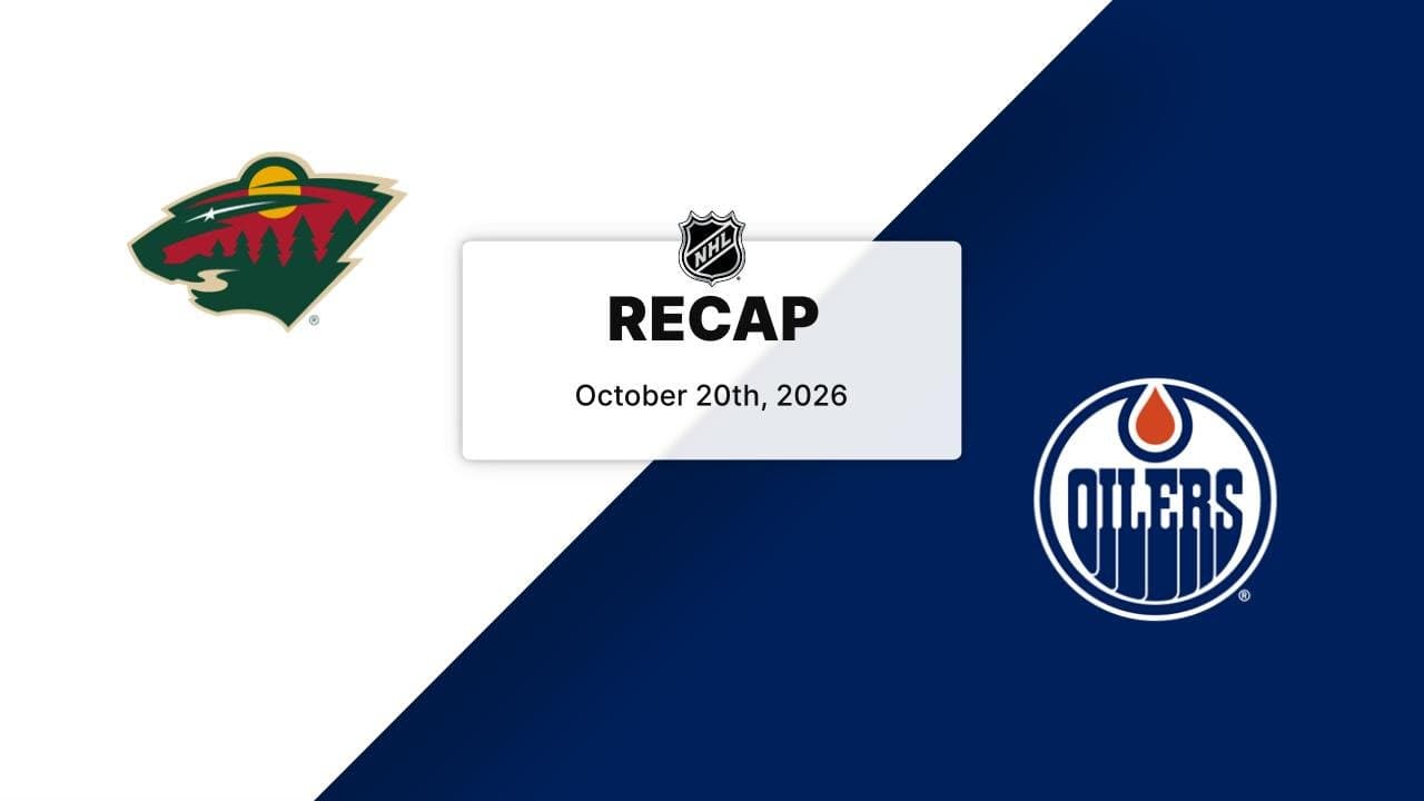 MIN at EDM | Recap | Edmonton Oilers