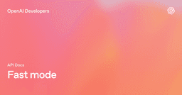 Fast mode | OpenAI API
